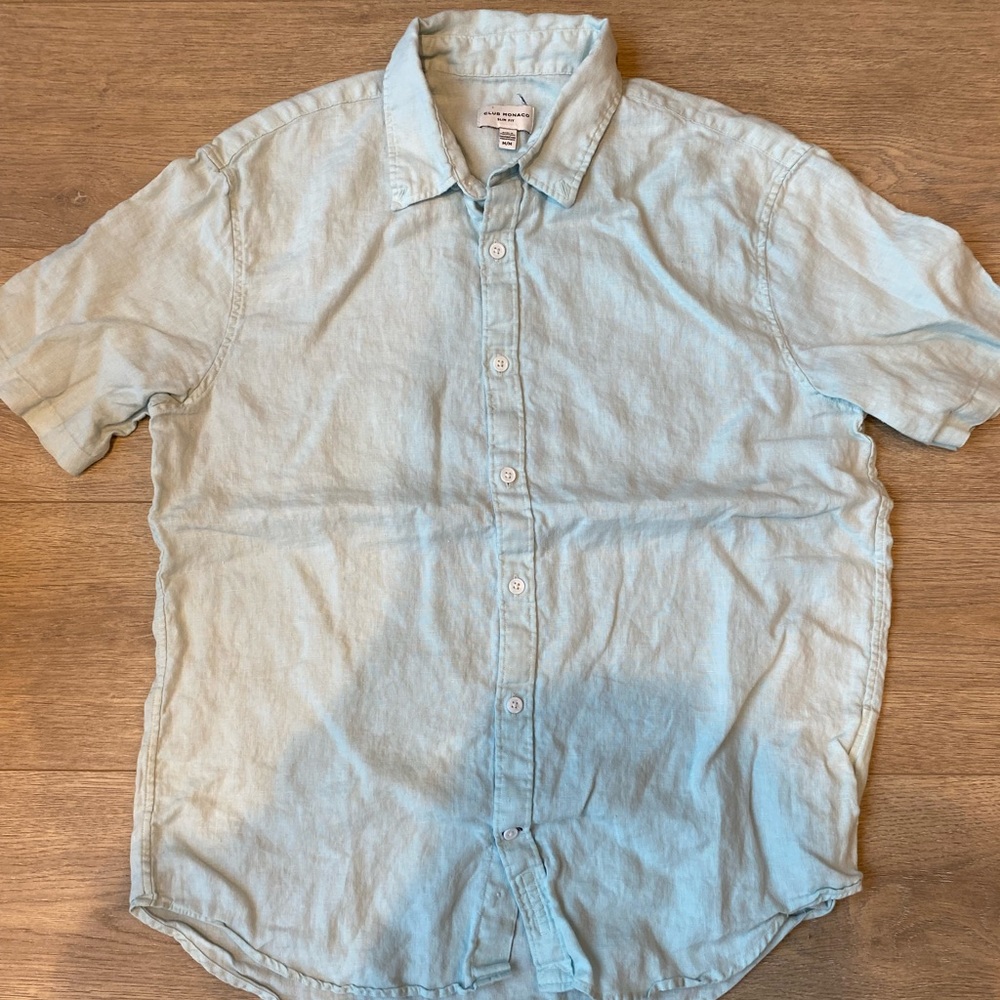 Mens linen Club Monaco shirt